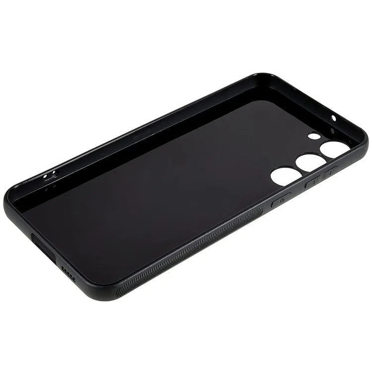 Funda trasera de fibra de carbono antideslizante para Samsung Galaxy S23, funda protectora de TPU suave