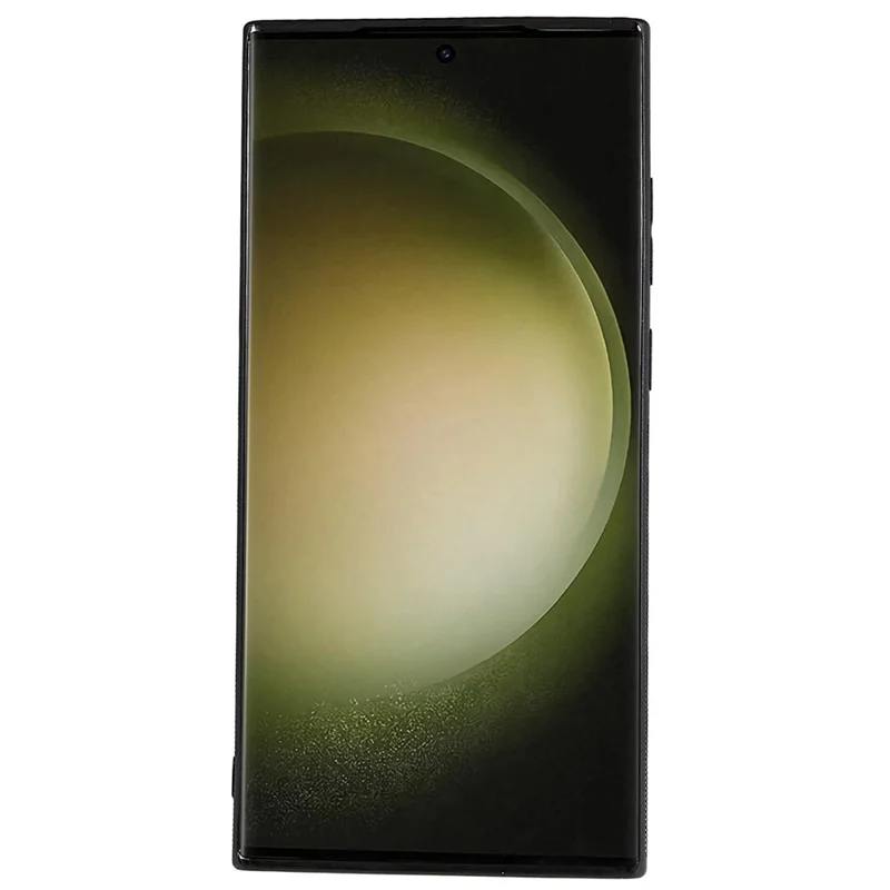 Carbon Fiber Case for Samsung Galaxy S23 Ultra, Anti-Fingerprint Soft TPU Protective Phone Cover