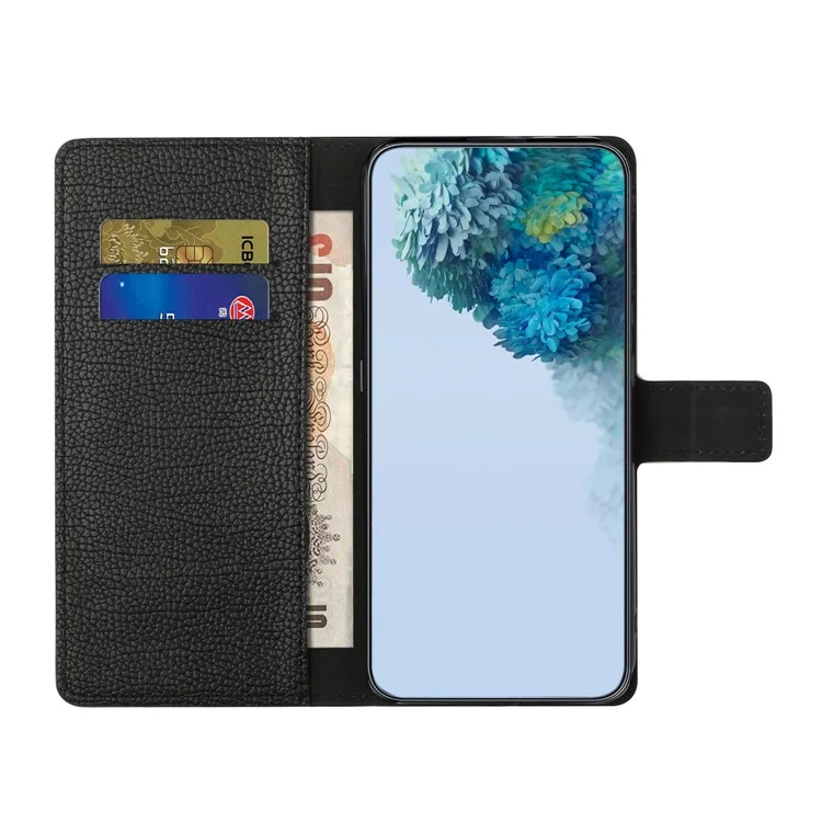 Per Motorola Moto G53 5G / G23 4G / G13 4G Litchi Texture Phone Wallet Case Stand PU Leather Phone Cover - Nero