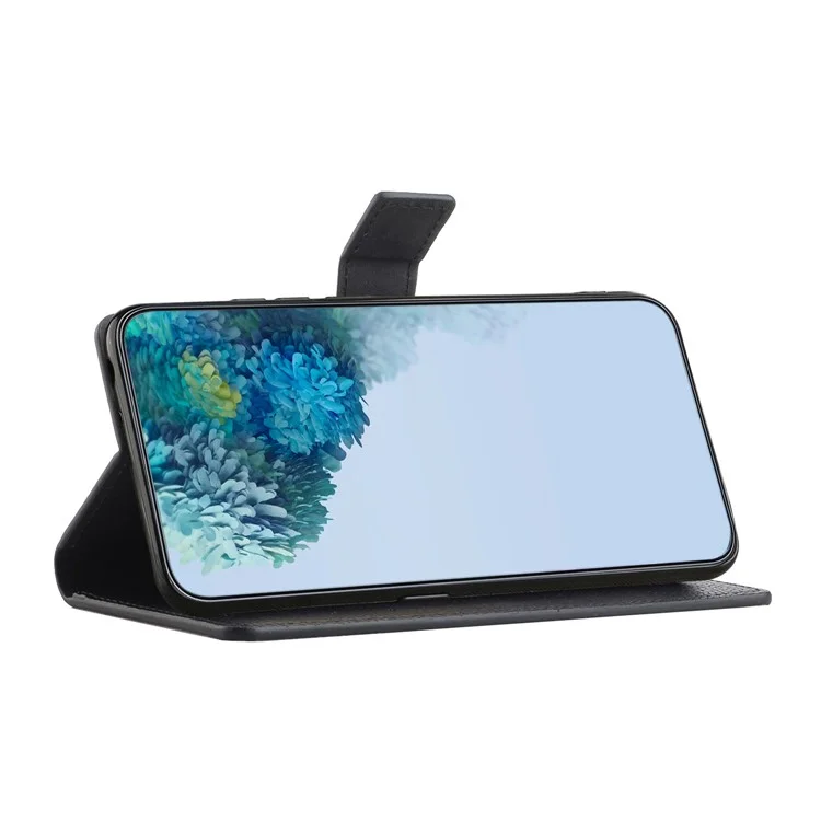 Per Motorola Moto G53 5G / G23 4G / G13 4G Litchi Texture Phone Wallet Case Stand PU Leather Phone Cover - Nero