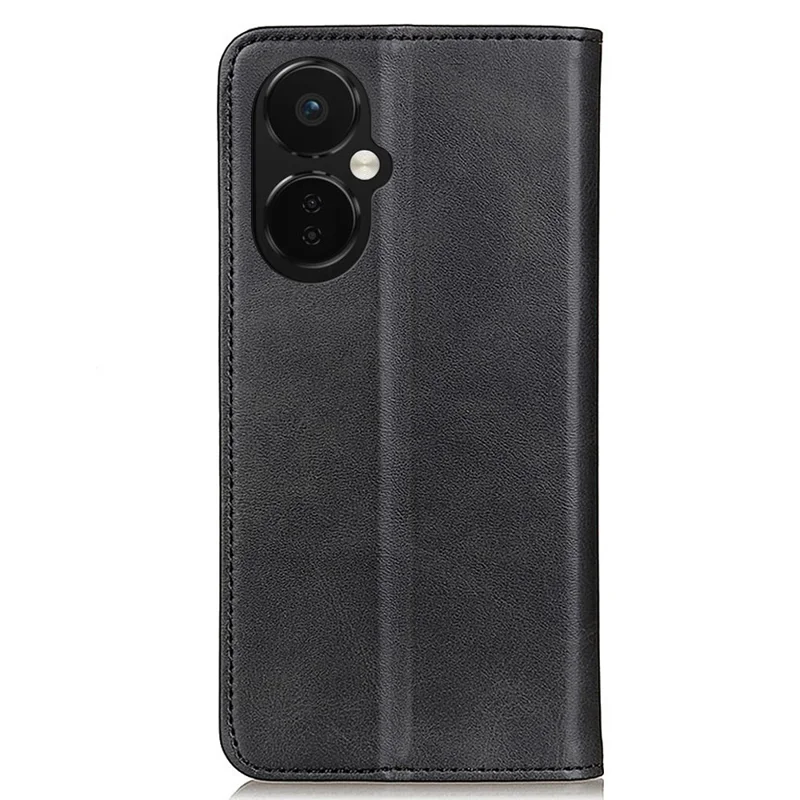 Magnetisk stängd telefonlåda för OnePlus Nord CE 3 Lite 5G / Nord N30 5G, splittrutad läderfodralvändlåda med plånbok - Svart
