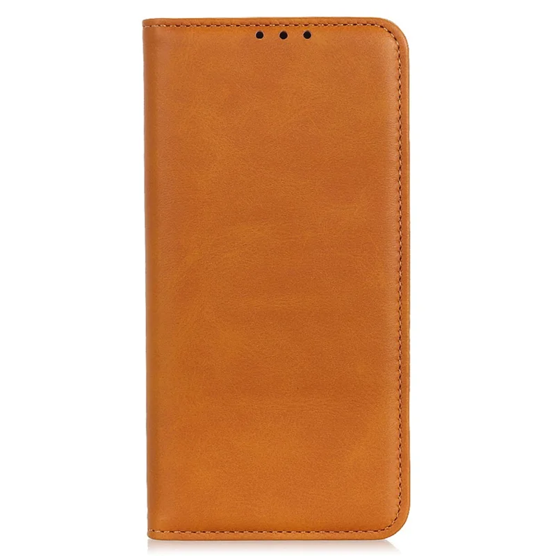 Magnetic Closing Phone Case for OnePlus Nord CE 3 Lite 5G / Nord N30 5G Split Leather Folio Flip Cover with Wallet - Brown