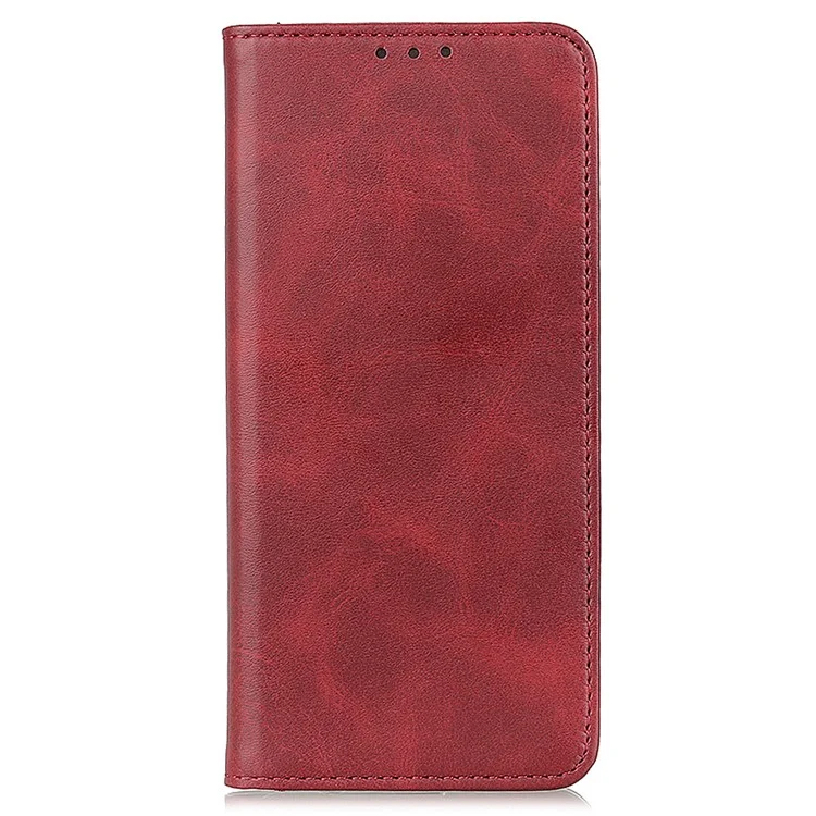 Custodia per telefono con chiusura magnetica per OnePlus Nord CE 3 Lite 5G / Nord N30 5G in pelle divisa con portafoglio e coperchio a libro - Rosso