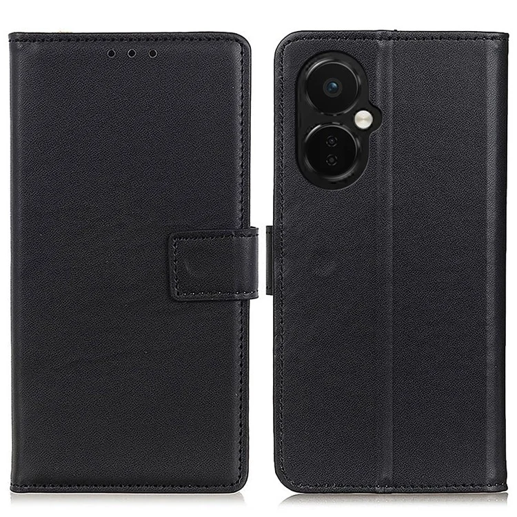 Para OnePlus Nord CE 3 Lite 5G / Nord N30 5G Funda de Piel de PU con Toque Suave Flip Folio Cartera Funda para Teléfono - Negro