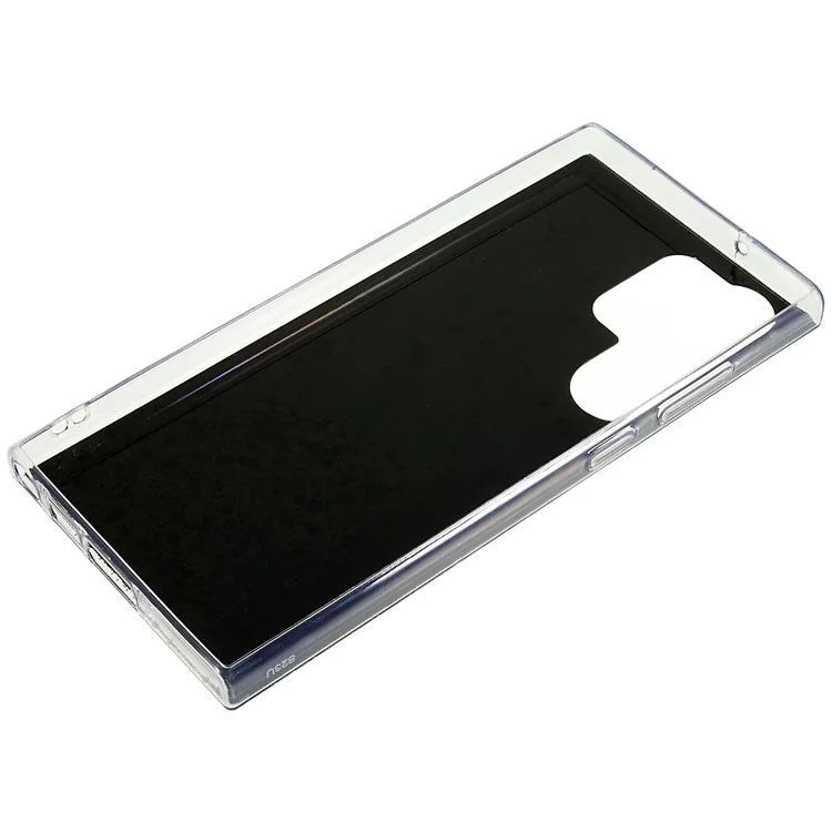 Para Samsung Galaxy S23 Ultra Fall-proof Back Cover, Starry Sky Sparkle Epoxy Phone Case Soft TPU Protective Shell - Negro