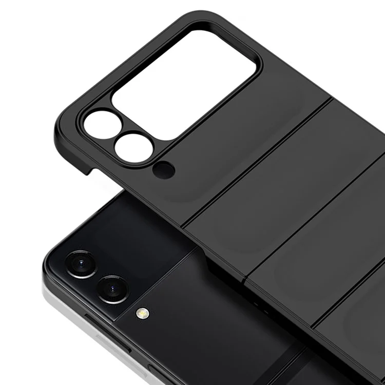 Étui téléphone pliant Skin-touch pour Samsung Galaxy Z Flip4 5G, boîtier téléphone robuste en PC dur - Vert menthe