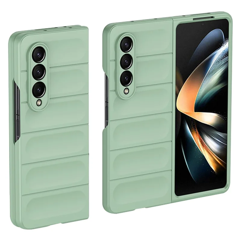 For Samsung Galaxy Z Fold3 5G Skin-touch Hard PC Back Case Shockproof Rugged Phone Cover - Mint Green