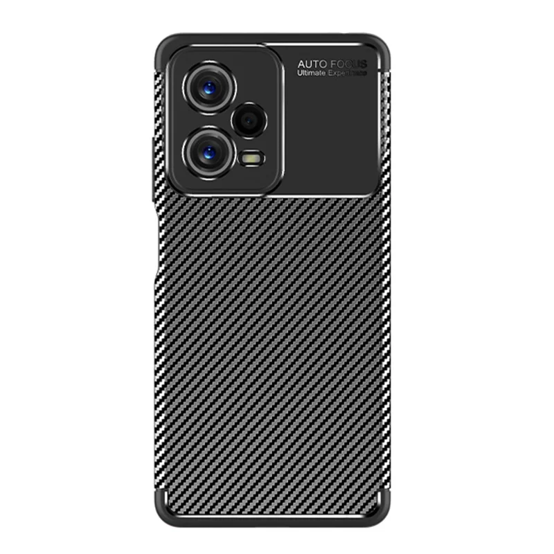 Для Xiaomi Redmi Note 12 5G (Индия) / Poco X5 5G Чехол для телефона с текстурой из углеродного волокна Противоударный TPU Чехол для телефона