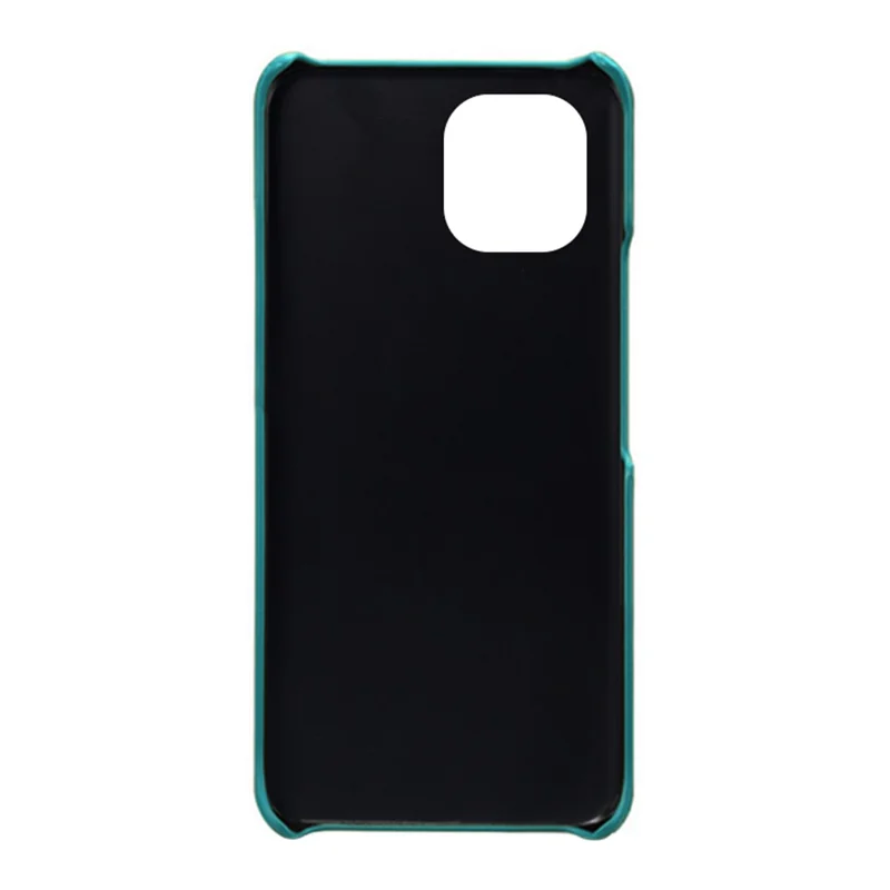 For Huawei nova Y61 4G Calf Textured Cell Phone Cover Anti-scratch PU Leather Coated PC Mobile Phone Case - Green