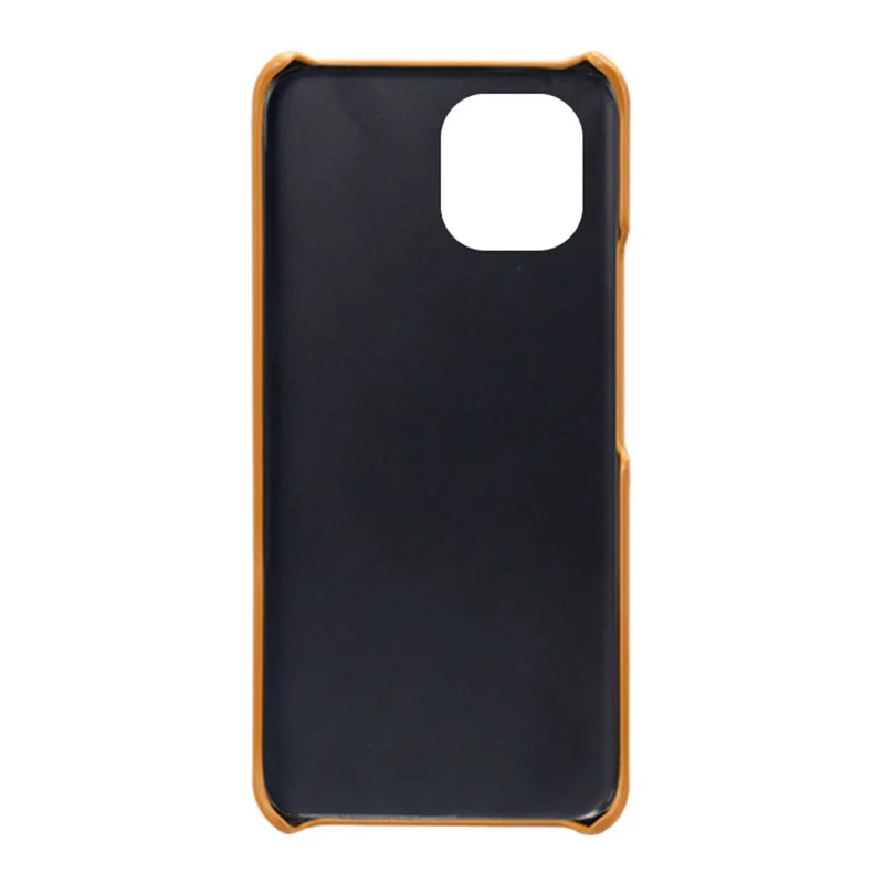 For Huawei nova Y61 4G Dual Card Slots Phone Back Cover PC+PU Leather Phone Case Shell - Orange