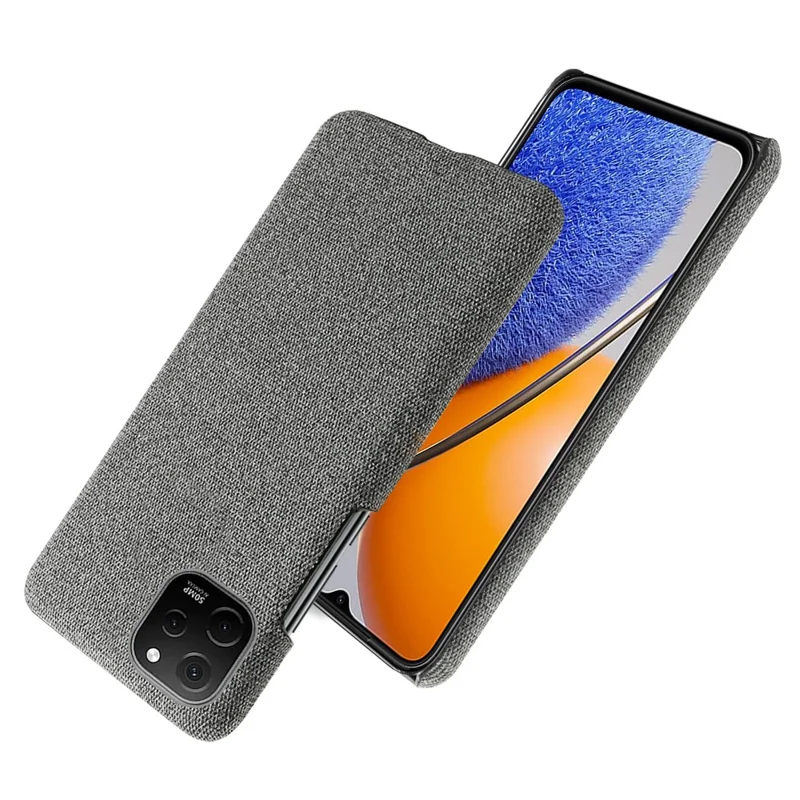Skråt for Huawei nova Y61 4G stødfast hylster i ensfarvet hårdt PC-stoftelefontilbehør - Grå