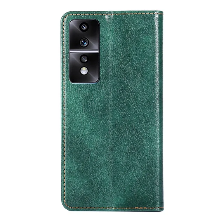 Phone Case for Honor 80 GT 5G PU Leather Protective Cover Cell Phone Wallet Stand Case - Green
