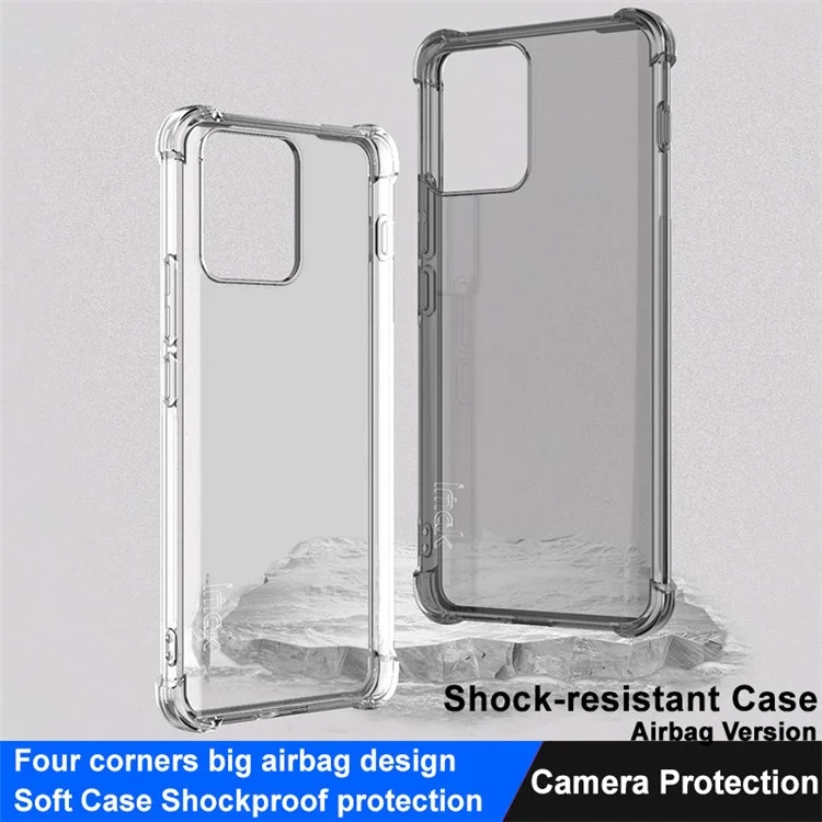Étui de téléphone en TPU transparent IMAK pour Motorola ThinkPhone 5G, conception à quatre coins amortissante et protection anti-choc - Transparent