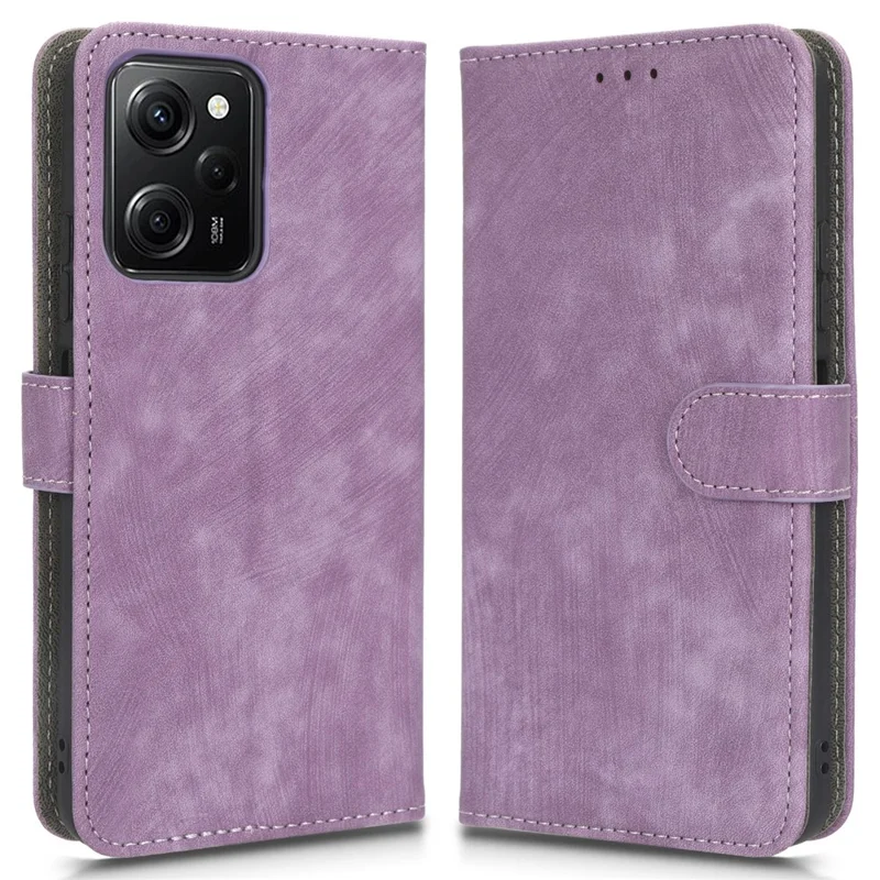 Pour Xiaomi Poco X5 Pro 5G / Redmi Note 12 Pro 5G / Redmi Note 12 Pro Speed 5G Étui en cuir pour téléphone, support pour téléphone, portefeuille avec blocage RFID - Violet