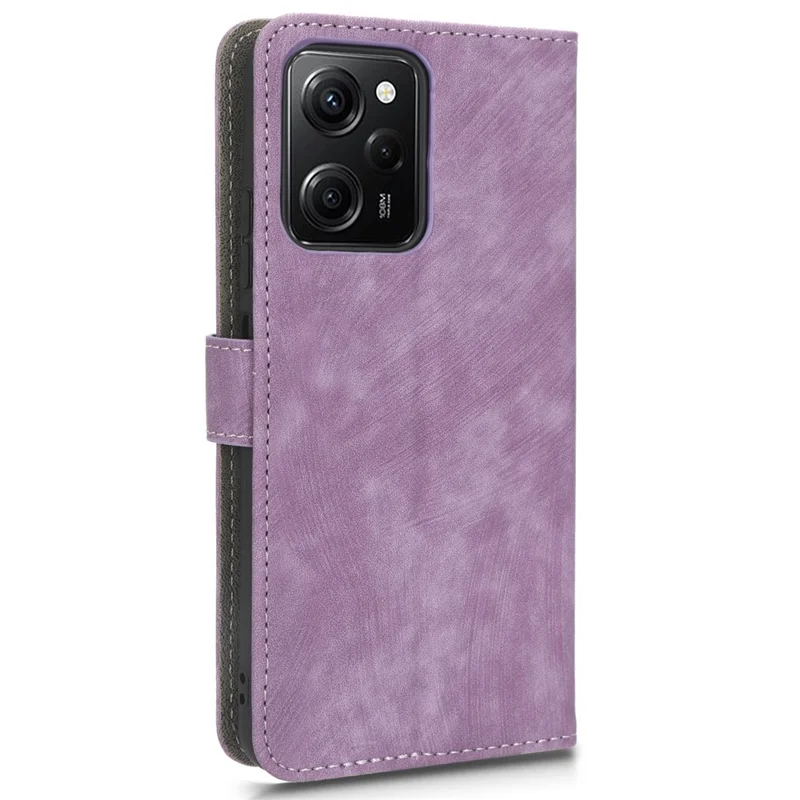 Pour Xiaomi Poco X5 Pro 5G / Redmi Note 12 Pro 5G / Redmi Note 12 Pro Speed 5G Étui en cuir pour téléphone, support pour téléphone, portefeuille avec blocage RFID - Violet