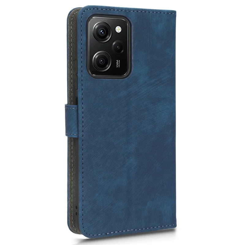 For Xiaomi Poco X5 Pro 5G / Redmi Note 12 Pro 5G / Redmi Note 12 Pro Speed 5G Leather Phone Case Phone Stand RFID Blocking Wallet Cover - Blue