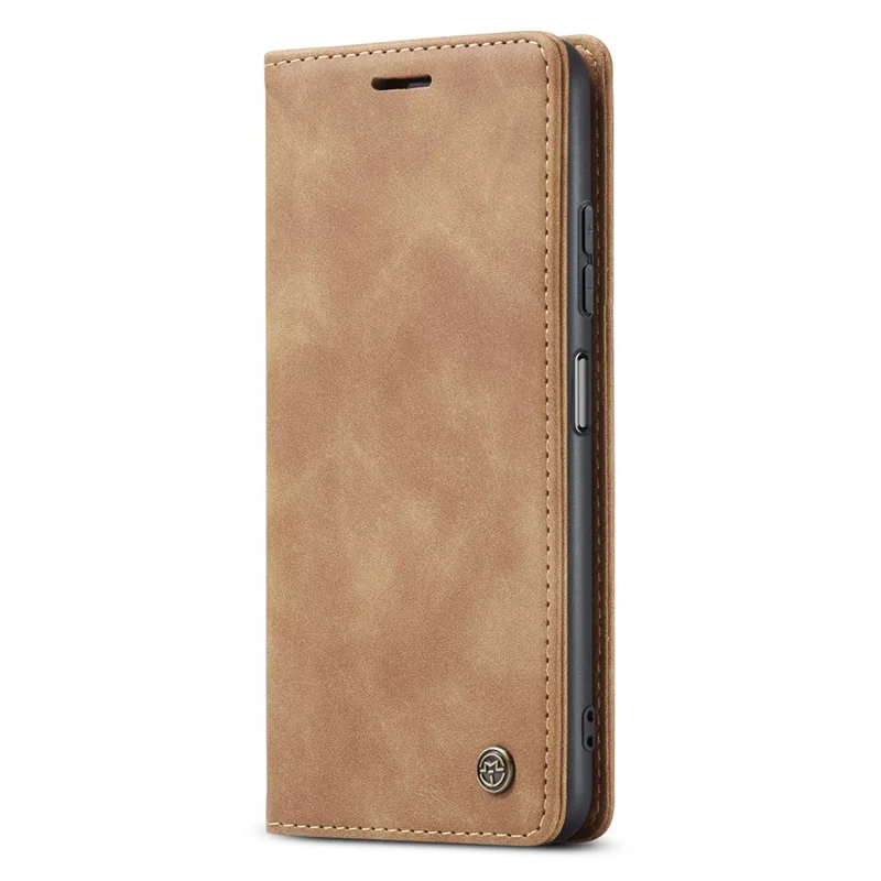 CASEME 013 Series Phone Shell for Xiaomi Redmi Note 12 Pro+ 5G PU Leather Case Wallet Stand Cover - Brown
