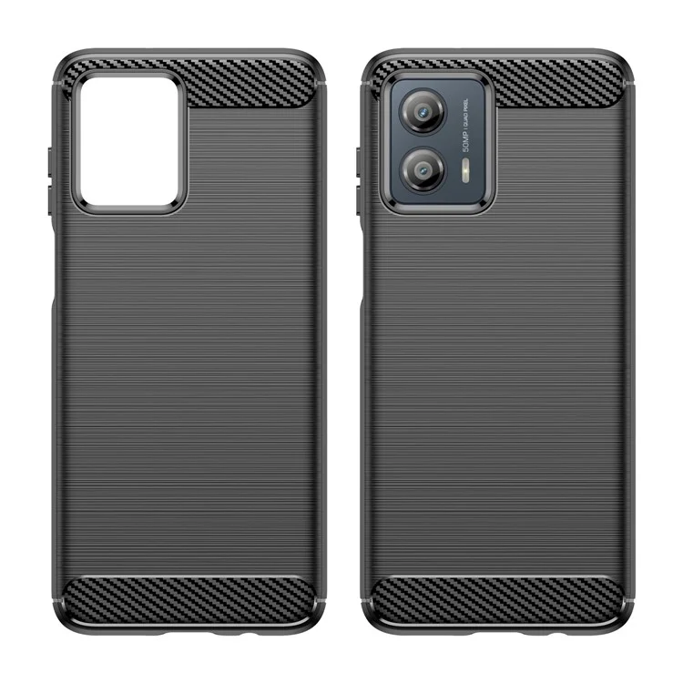Para Motorola Moto G53 5G Brushed Phone Case Carbon Fiber Texture Phone Shell Mobile Phone Cover - Negro
