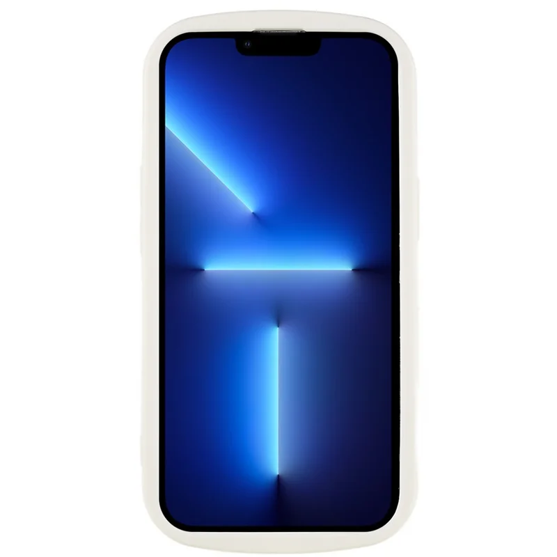 TPU-Handyhülle für iPhone 13 Pro 6,1 Zoll, weiche matte, fingerprintfreie Rückseite mit Kettchen-Armband – Grau / Weiß Marmor Kette