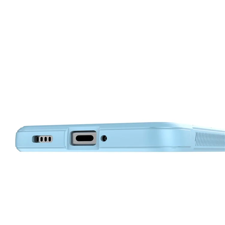 Pour Xiaomi Poco F5 Pro 5G / Redmi K60 Pro 5G / K60 5G Coque de téléphone en TPU flexible et antichoc - Coque de protection arrière robuste - Bleu bébé