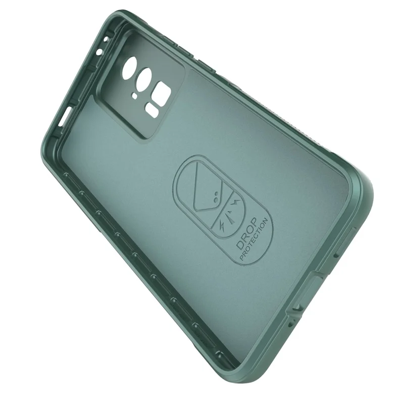 For Xiaomi Poco F5 Pro 5G / Redmi K60 Pro 5G / K60 5G Shockproof Flexible TPU Phone Case Rugged Phone Back Protective Shell Cover - Green