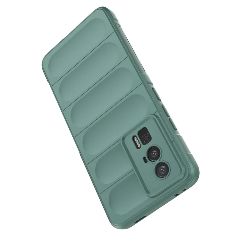 For Xiaomi Poco F5 Pro 5G / Redmi K60 Pro 5G / K60 5G Shockproof Flexible TPU Phone Case Rugged Phone Back Protective Shell Cover - Green