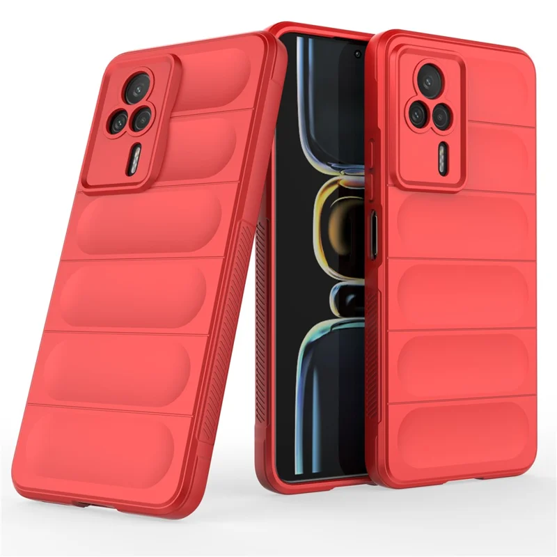 For Xiaomi Redmi K60E 5G TPU Phone Case Drop Protection Rugged Back Protective Phone Cover - White