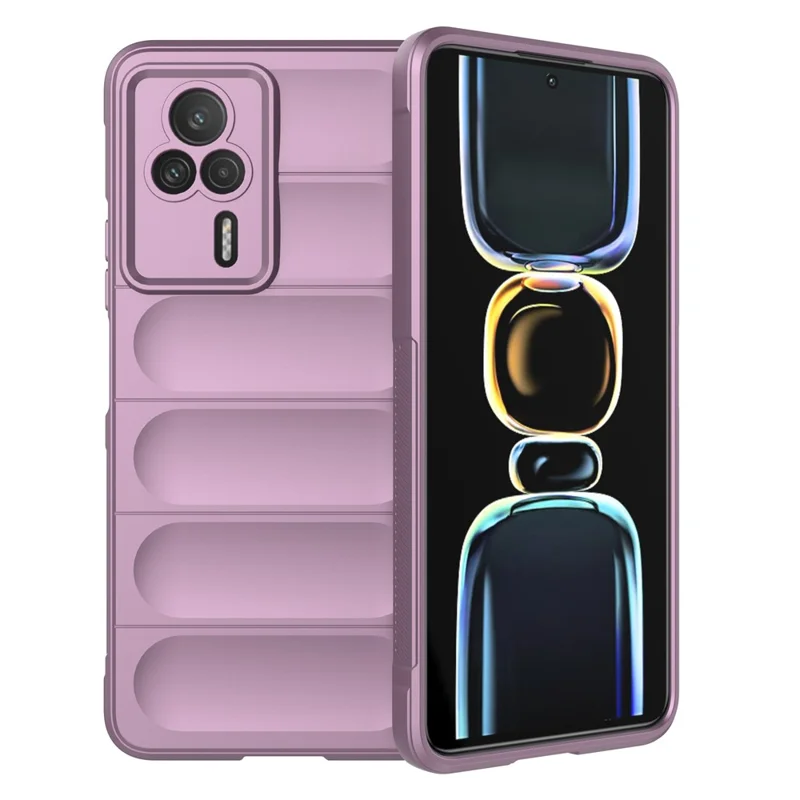 For Xiaomi Redmi K60E 5G TPU Phone Case Drop Protection Rugged Back Protective Phone Cover - Light Purple