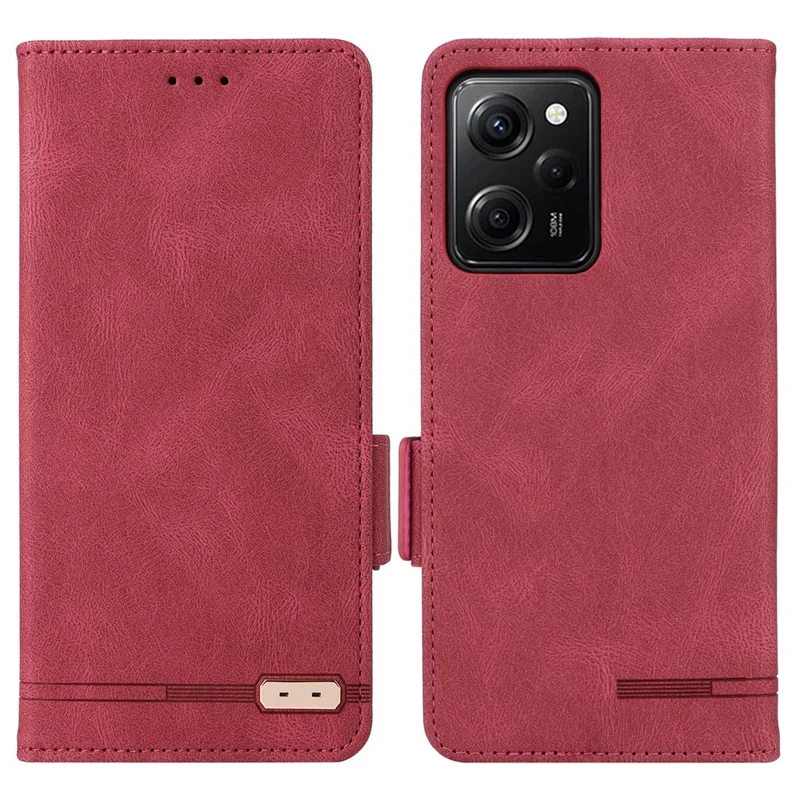 For Xiaomi Redmi Note 12 Pro Speed 5G / Poco X5 Pro 5G / Redmi Note 12 Pro 5G Leather Wallet Phone Case Stand Flip Cell Phone Cover - Rose