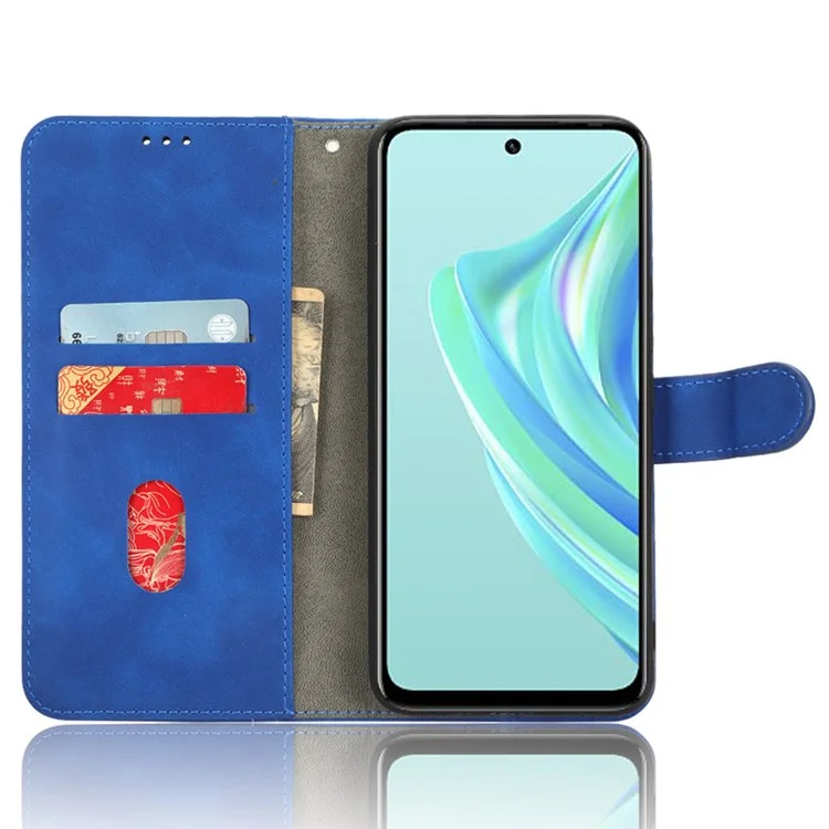 Brieftaschen-Handyhülle für Infinix Hot 20 Play 4G, PU-Leder-Ständer, Skin-Touch-Folie, Schutzhülle - Blau