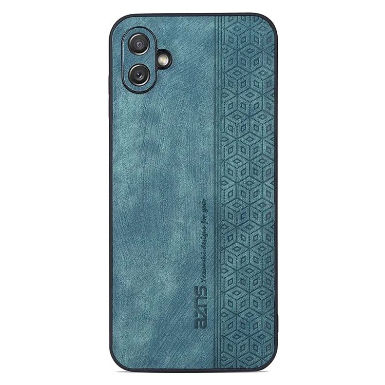 AZNS For Samsung Galaxy A04e 4G / F04 4G / M04 4G Imprinted Pattern Cell Phone Case Shockproof PU Leather+TPU Phone Cover - Green