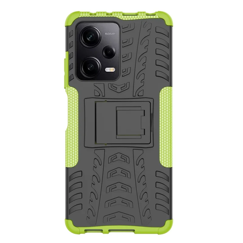 Para Xiaomi Redmi Note 12 Pro 5G / Redmi Nota 12 Pro Speed ​​5g / Poco X5 Pro 5g Caps de Telefone do Telefone de Kickstand PC TPU TPU - Verde