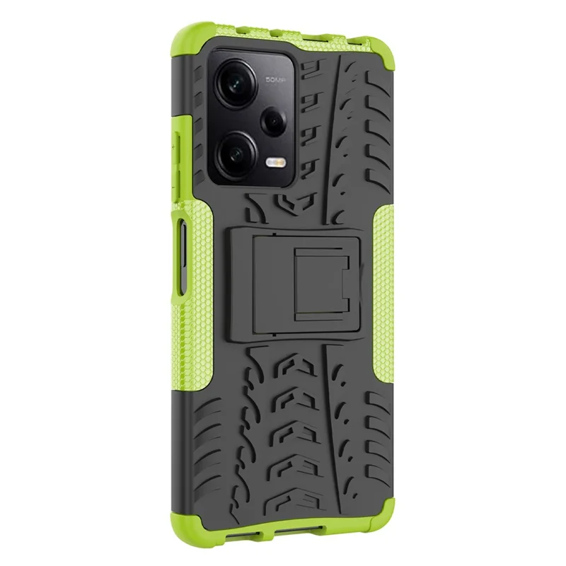 Para Xiaomi Redmi Note 12 Pro 5G / Redmi Nota 12 Pro Speed ​​5g / Poco X5 Pro 5g Caps de Telefone do Telefone de Kickstand PC TPU TPU - Verde