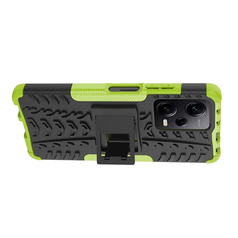 Para Xiaomi Redmi Note 12 Pro 5G / Redmi Nota 12 Pro Speed ​​5g / Poco X5 Pro 5g Caps de Telefone do Telefone de Kickstand PC TPU TPU - Verde