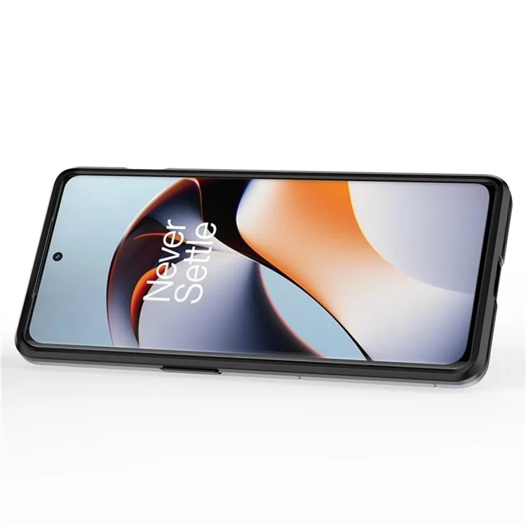 TPU+PC Phone Case for OnePlus Ace 2 5G / 11R 5G Ring Holder Kickstand Anti-drop Phone Cover - Blue