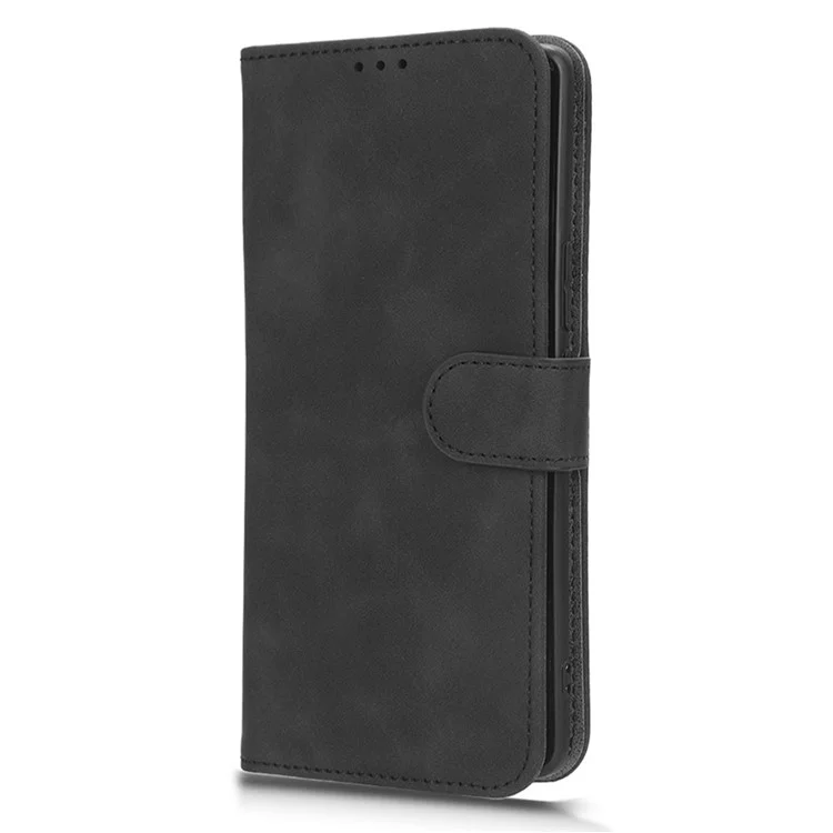 For Honor X40 5G / X9a 5G / Magic5 Lite 5G Full Protection Mobile Phone Case Skin-touch Stand Flip Leather Wallet Phone Cover - Black