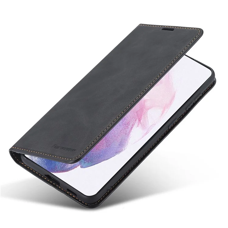 FORWENW pour Samsung Galaxy S23+ Etui de téléphone portable en cuir doux Série Fantasy Flip Phone Wallet Case - Noir