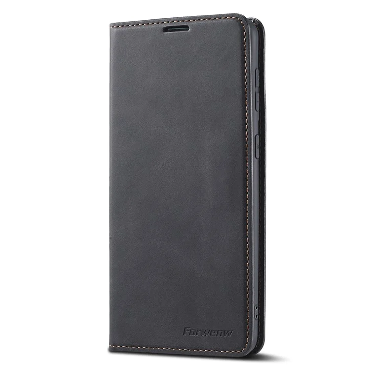 FORWENW pour Samsung Galaxy S23+ Etui de téléphone portable en cuir doux Série Fantasy Flip Phone Wallet Case - Noir