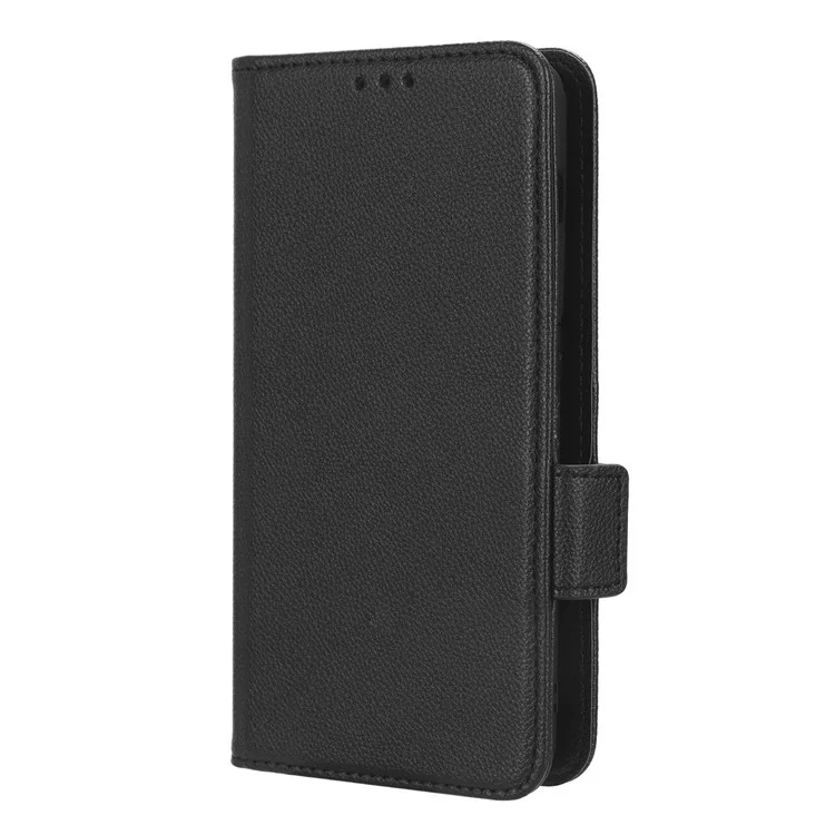 Custodia per telefono Anti-drop per OnePlus 11 5G Wallet Stand Litchi Texture PU Leather Protective Phone Case - Nero