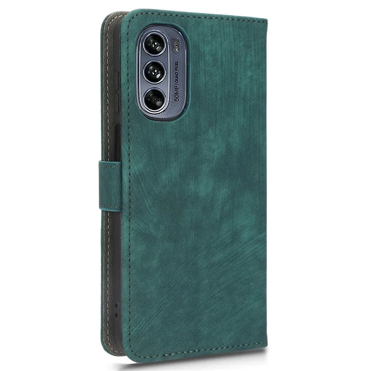 Für Motorola Moto G62 5G RFID-blockierender Lederhandykoffer, Standfunktion, Brieftasche, Handyhülle - Grün