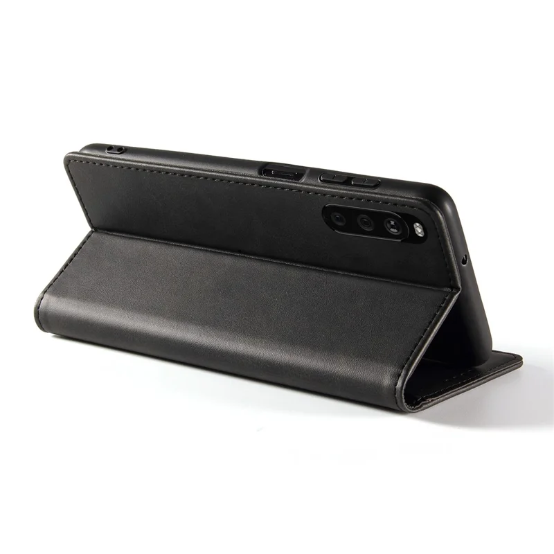 Per Sony Xperia 10 III 5G / Xperia 10 III Lite Custodia Portafoglio in Pelle PU per Telefono Aziendale, Supporto Magnetico ad Assorbimento Flip Cover - Nero