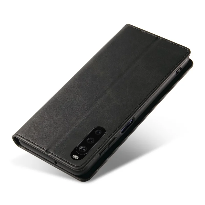 Per Sony Xperia 10 III 5G / Xperia 10 III Lite Custodia Portafoglio in Pelle PU per Telefono Aziendale, Supporto Magnetico ad Assorbimento Flip Cover - Nero