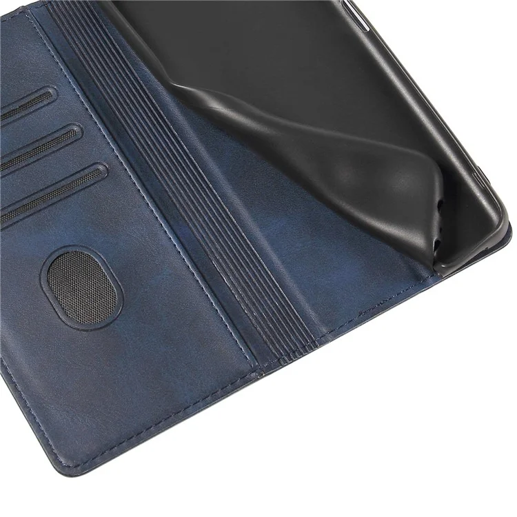 Für Sony Xperia 10 III 5G / Xperia 10 III Lite PU-Leder Business-Handyhülle, Geldbörse, Ständer, Magnetabsorption, Klapphülle - Blau