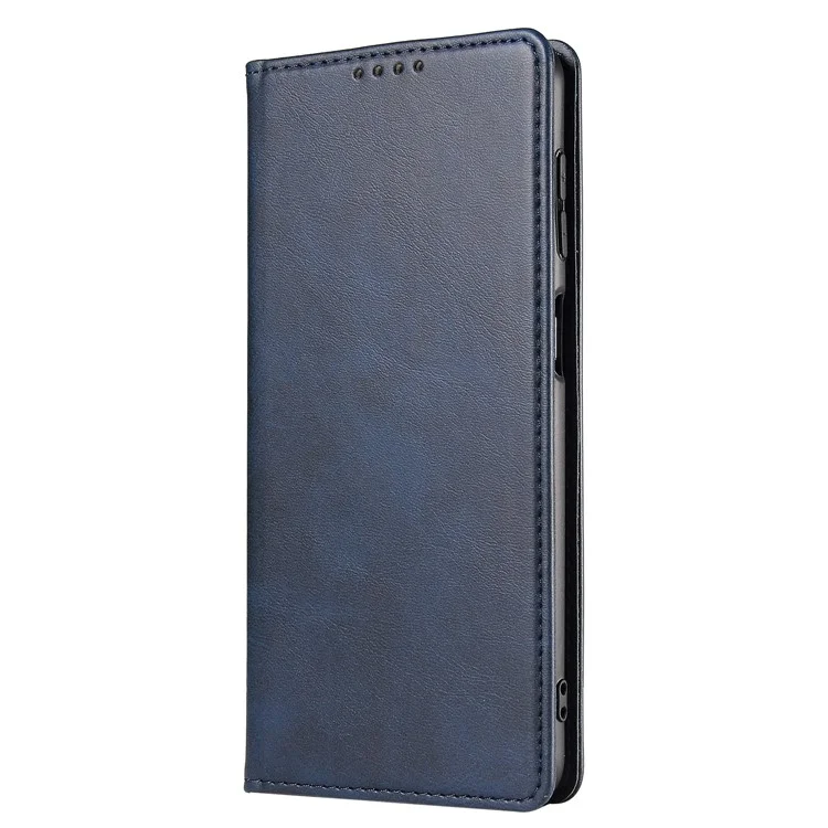 Für Sony Xperia 10 III 5G / Xperia 10 III Lite PU-Leder Business-Handyhülle, Geldbörse, Ständer, Magnetabsorption, Klapphülle - Blau