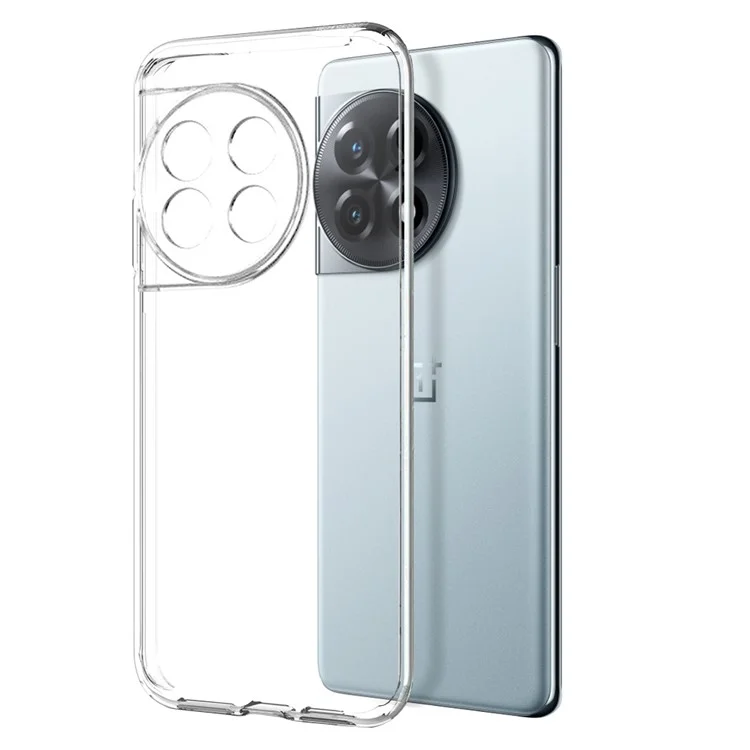 NORTHJO для OnePlus 11R 5G / Ace 2 5G / 11R 5G Чехол из ТПУ с прозрачным защитным стеклом для экрана - прозрачный