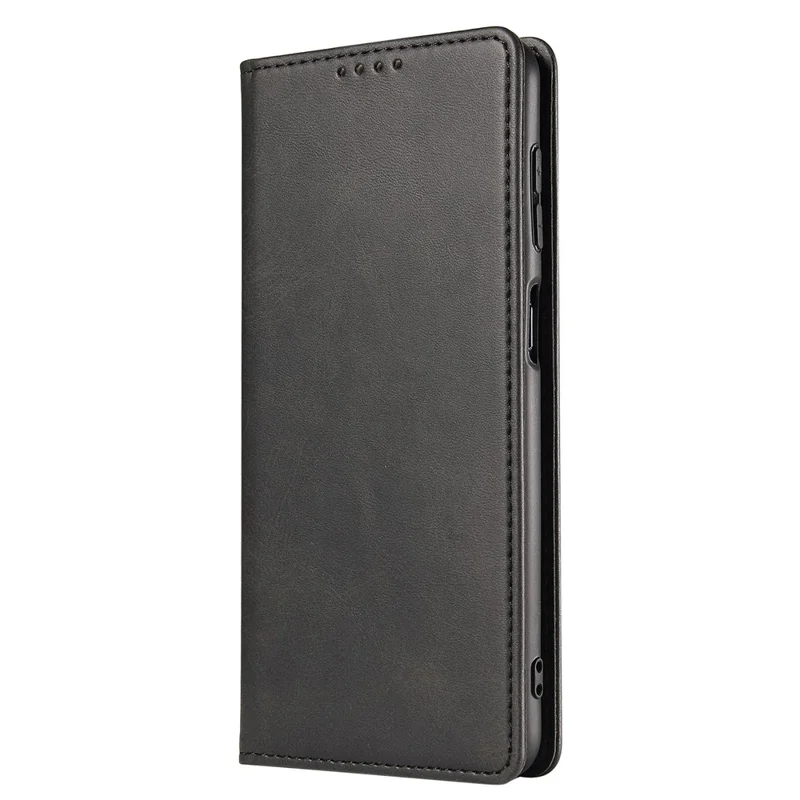Custodia per telefono antiurto in pelle PU per Samsung Galaxy A33 5G, Custodia protettiva per telefono con supporto a portafoglio e texture in vitellino - Nero