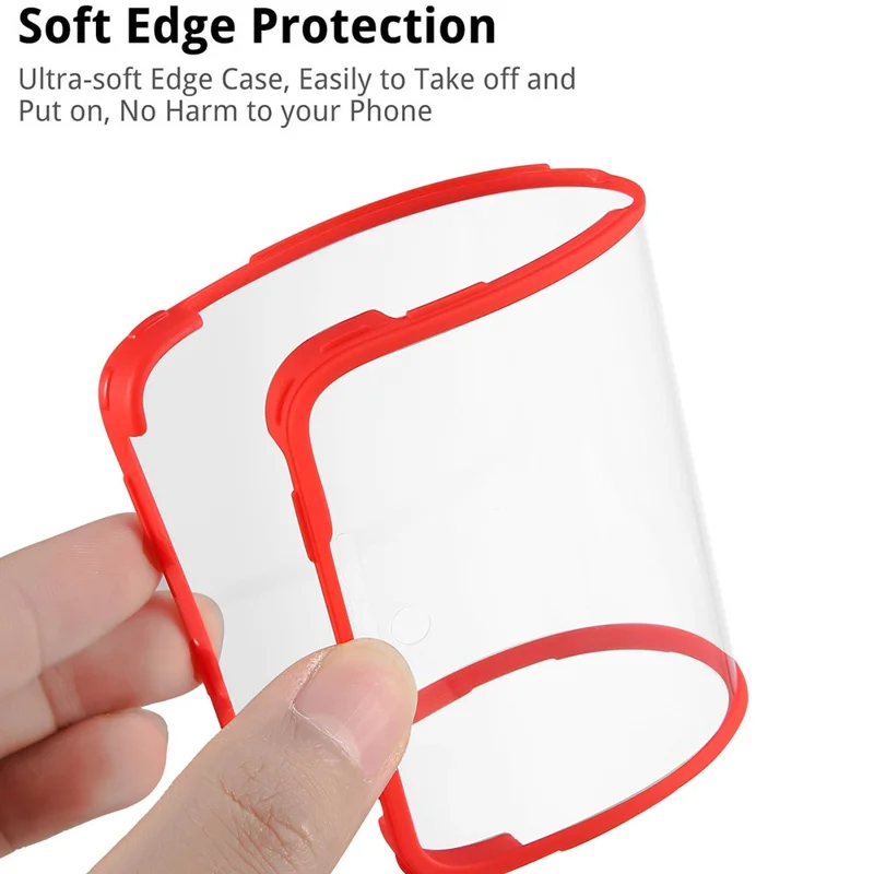For Samsung Galaxy S23 Ultra Phone Case Camera Lens Protection Acrylic+TPU Phone Cover with PET Screen Film - Red