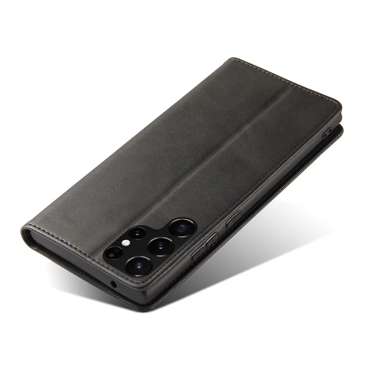 Per Samsung Galaxy S21 Ultra 5G Phone Flip Leather Wallet Case Business Style Stand Mobile Phone Cover - Nero