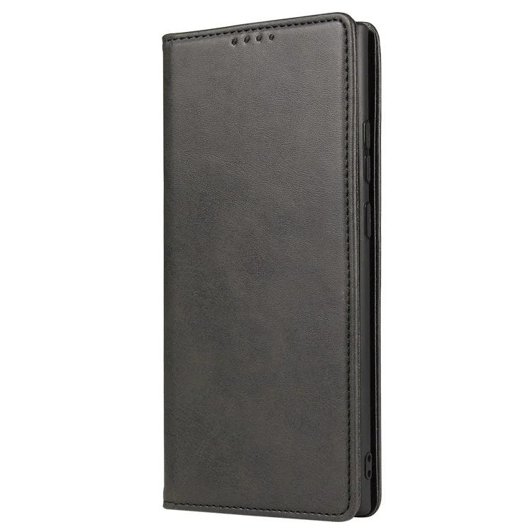Per Samsung Galaxy S21 Ultra 5G Phone Flip Leather Wallet Case Business Style Stand Mobile Phone Cover - Nero
