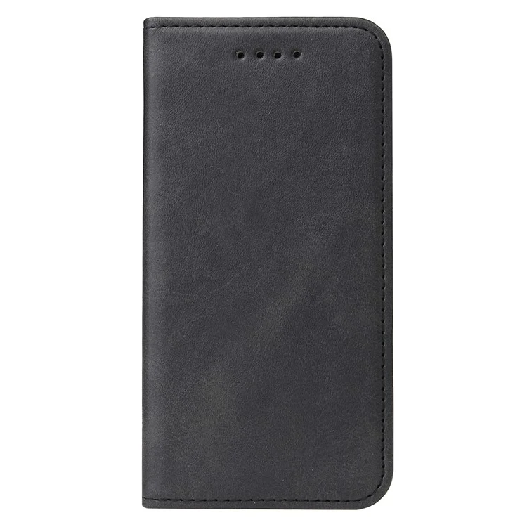 Per iPhone SE (2020) / SE (2022) / 7 / 8 4.7 pollici Custodia in pelle magnetica con supporto a portafoglio in texture vitello - Nero